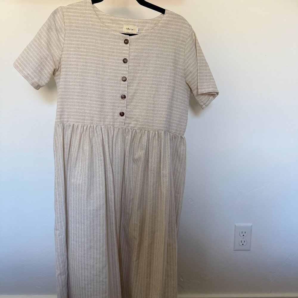 Cotton button-down dress